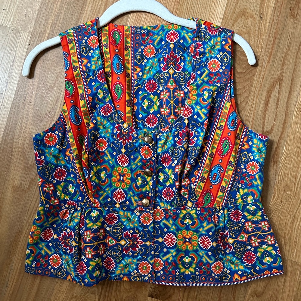 Vintage Altered Peplum Top